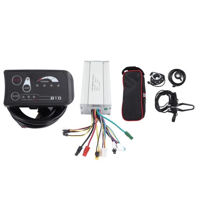 DC 36V 48V Motor Controller S810 Display Paneel Kit Lithium Batterij Elektrische Fiets Modificatie Kit black