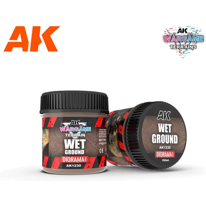 Verf - Textuur AK Interactive Battle Grounds Wet Ground