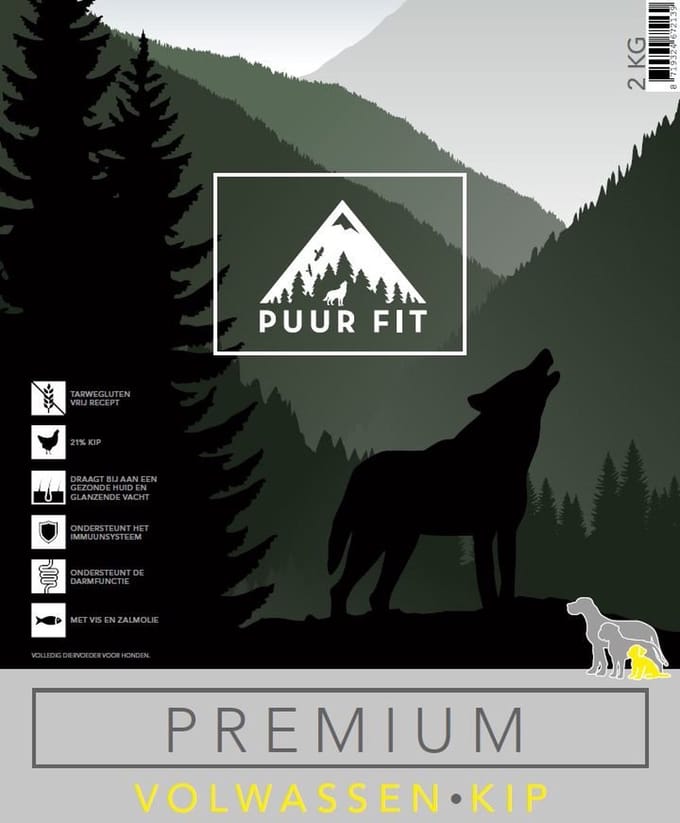Puur Fit Premium Volwassen Klein Kip 1 kg