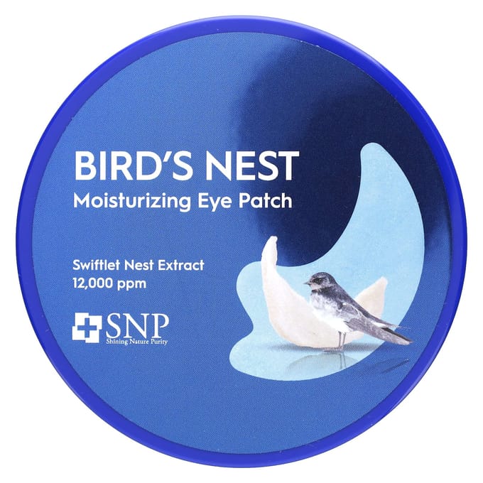 SNP, Bird's Nest Moisturizing Eye Patch, 60 sheets, 1.25g (0.04oz) each blue