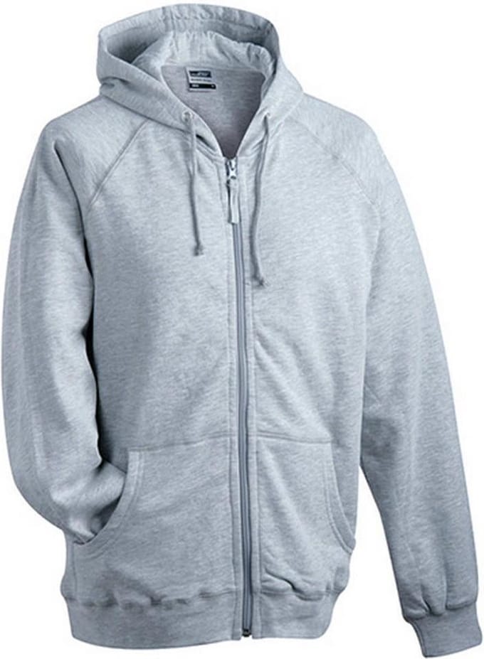 James and Nicholson Unisex Hooded Jacket (Grijze Heide)