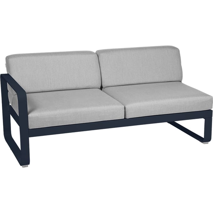 Fermob BELLEVIE 2 zits module links - 79 Flanelgrijs - 92 abyssblauw