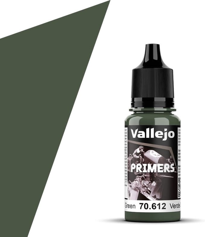 Vallejo Hobbyverf - 70612 Nato Green - Primer - Verf flesje - 17 ml
