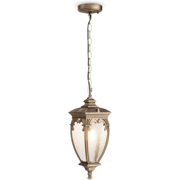 Maytoni Outdoor - Hanglamp Fleur - Zwart met goud - Ø15