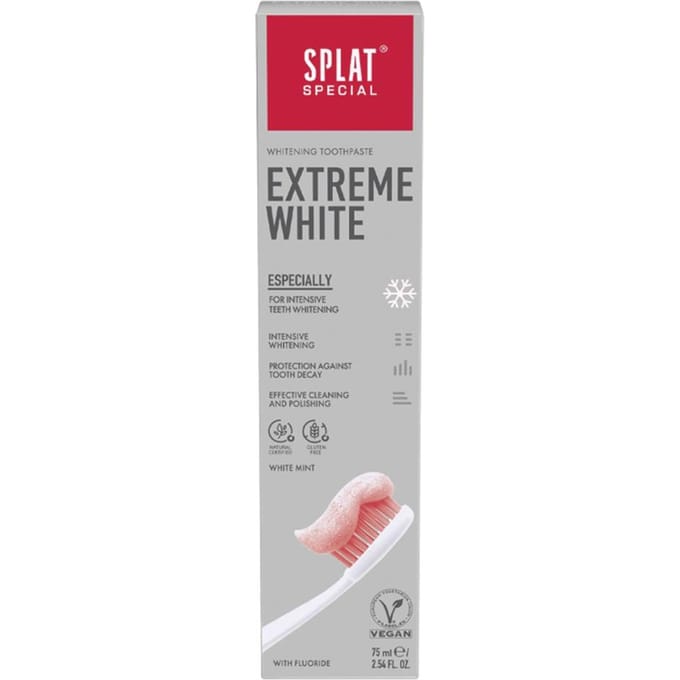 Dentifrice SPLAT Extreme White blanchissant intensif avec fluor 75 ml