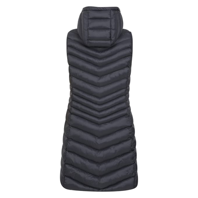 Mountain Warehouse Dames/Dames Florence gewatteerde lange jas (Zwart)