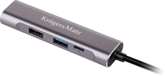 Krüger&Matz - HUB USB-C naar HDMI/USB3.0/USB2.0 - 4K Ondersteuning - Power Delivery