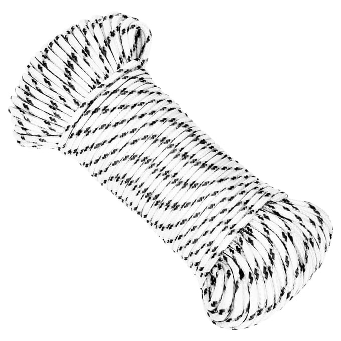 vidaXL - Boottouw - gevlochten - 5 - mmx100 - m - polyester - wit4