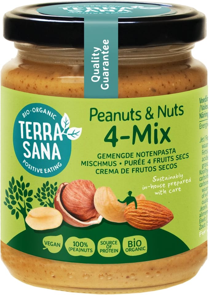 Terrasana Gemengde notenpasta (met pinda's)