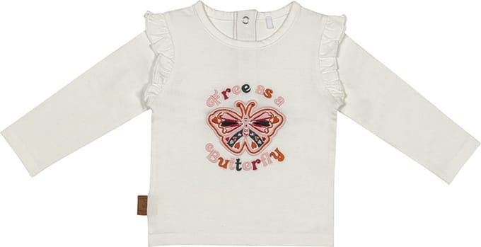 Frogs and Dogs - Meisjes shirt - Offwhite - Maat 86