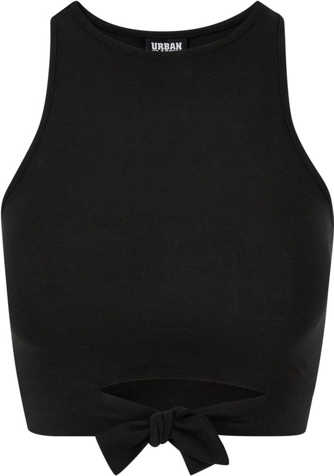 Urban Classics - Cropped Knot Crop top - 3XL - Zwart