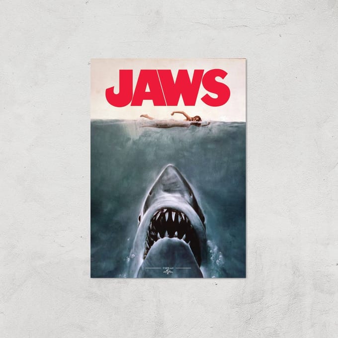 Jaws Giclee Art Print - A2 - Print Only