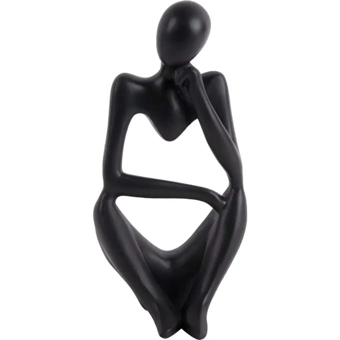 Present Time Wondering beeld H24cm zwart