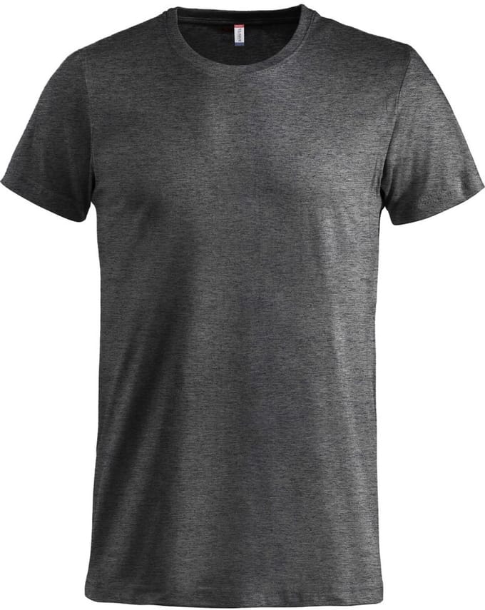 Basic-T bodyfit T-shirt 145 gr/m2 antraciet mel. m