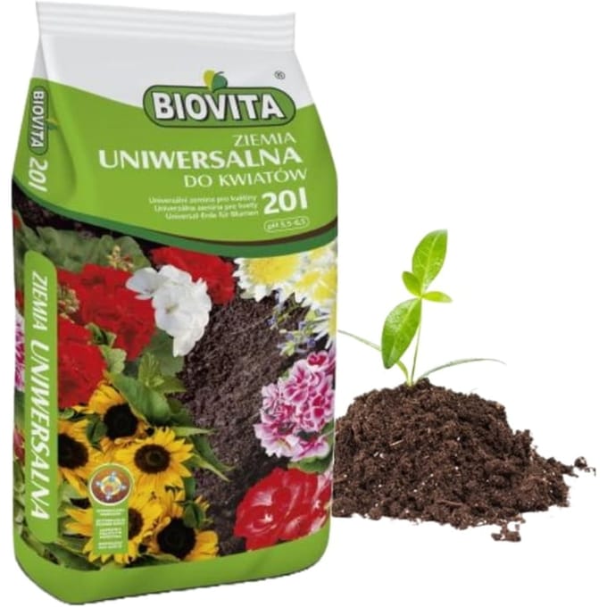 Biovita - Universele Tuinaarde - 5,5-6,5 pH - 20L - Voor Kweken
