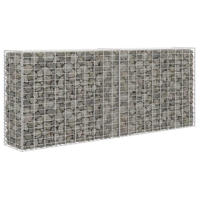 vidaXL - Schanskorf - 85x30x200 - cm - gegalvaniseerd - staal