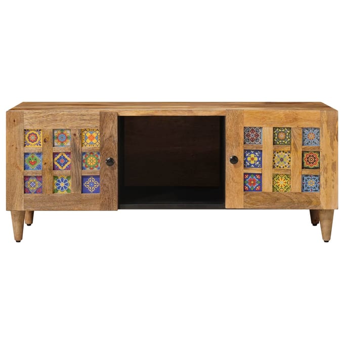 vidaXL - Salontafel - Naturel - 100 - x - 54 - x - 40 - cm - Massief - Mango - Hout
