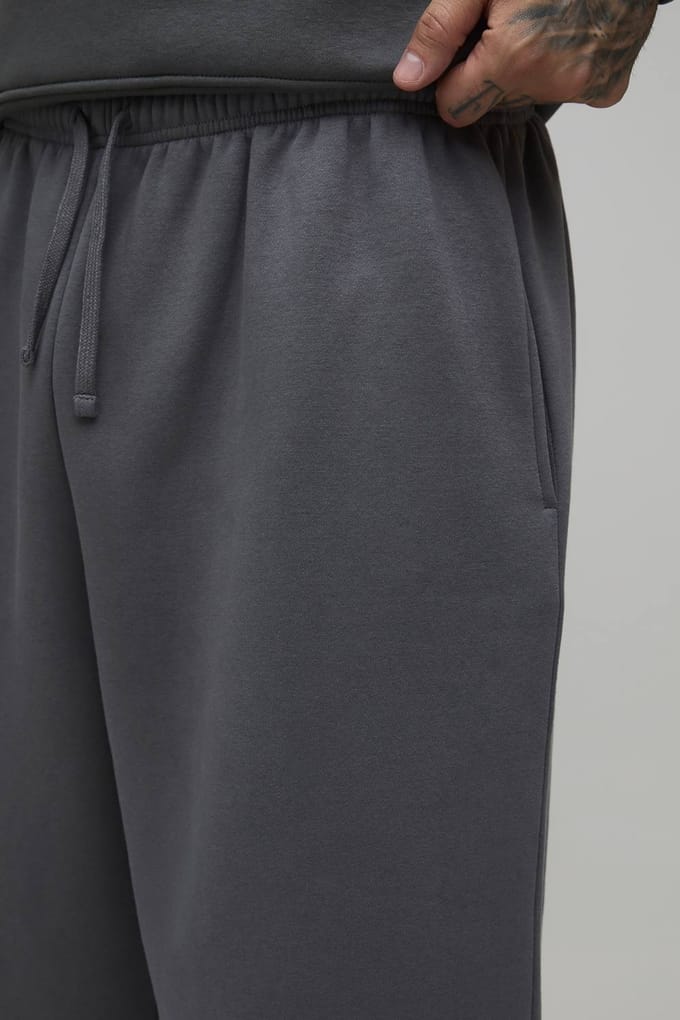 Tall Essential Jersey Jort | Charcoal | Size Small