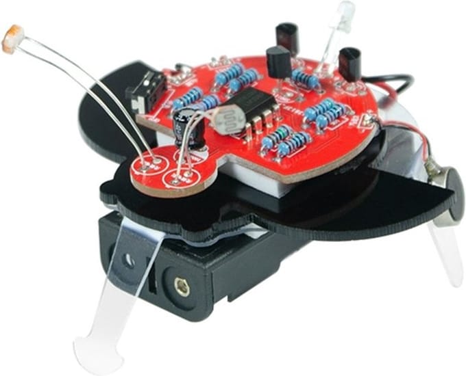 OTRONICÂ® Robotcube DIY Firefly Lichtgevoelige Robot Zonder Batterij