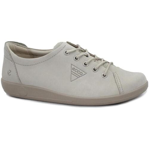 Ecco Dames Veterschoen Soft 2.0 - 206503-61510 Beige/Grijs - Maat 39