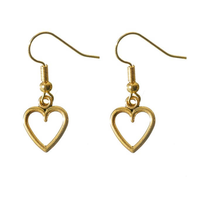 gouden hartjes oorbellen rvs