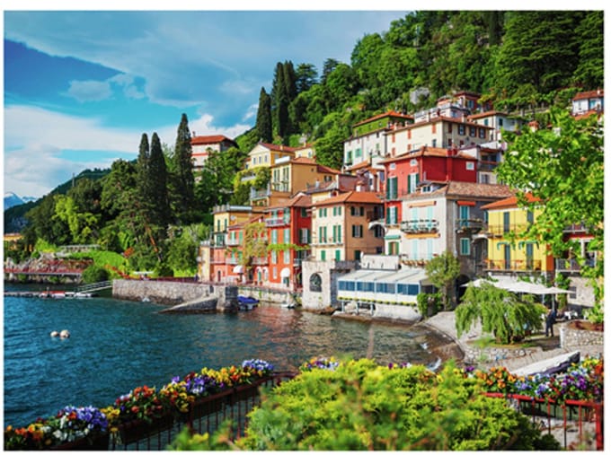 Ravensburger puzzel Comomeer Italië - legpuzzel 500 stukjes landschap.