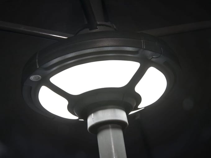 Livarnolux LED Parasolverlichting - Koudwitlicht - 19 x 4.5 cm