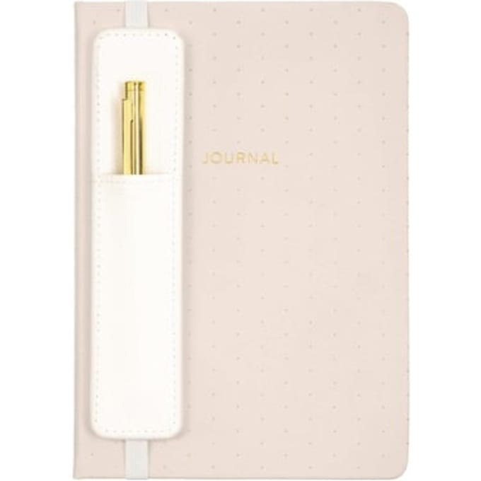 Eccolo notitieboek - met pen en houder - Pink - lijn - ca.15x20cm - EC-D457A