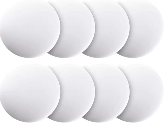 Set van 8 Zelfklevende Deurstoppers voor Wand- en Kastdeurbescherming