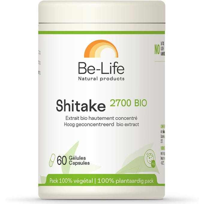 Be-Life Shitake 2700 Bio 60 Plantaardige Capsules