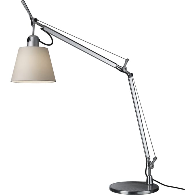 Artemide - Tolomeo Basculante tafellamp - perkament - zilver
