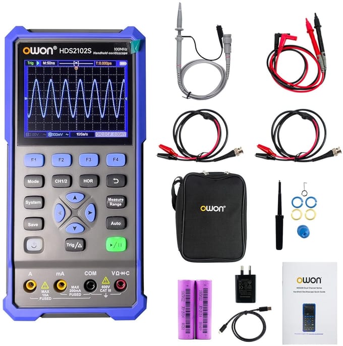 Draagbare Digitale Multimeter Oscillscoop met 2 Kanalen en 100MHz Bandbreedte