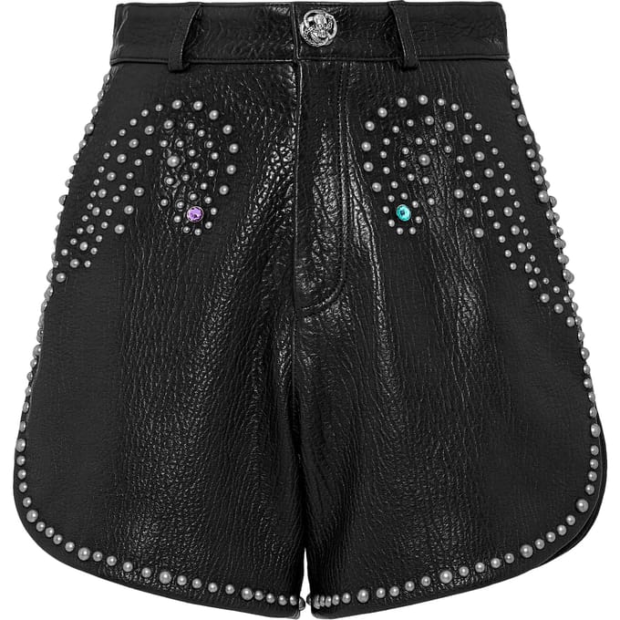 Leren Korte Broek