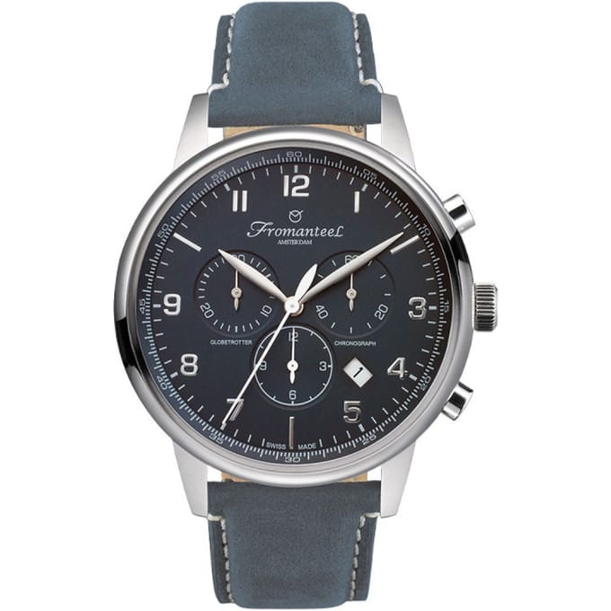 Refurbished Fromanteel Globetrotter Chrono GT-0702-022 Heren Horloge 42mm