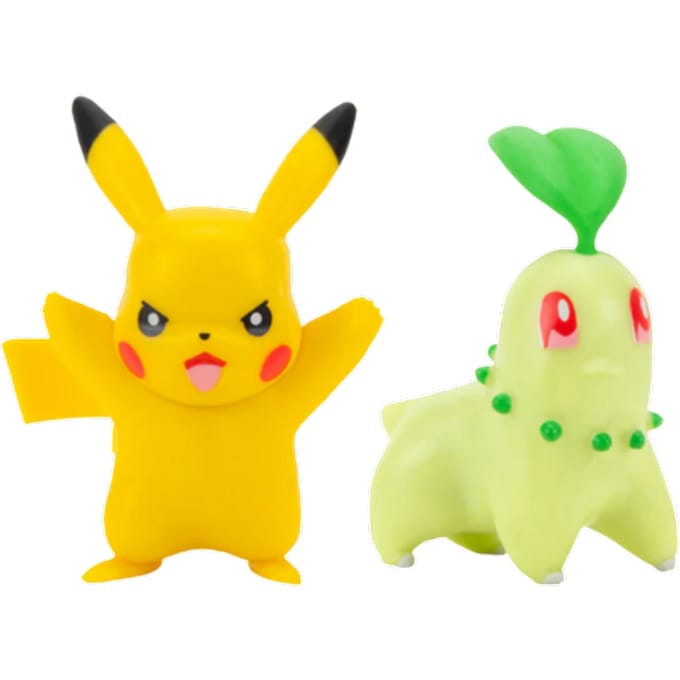 Pokemon Wedstrijdfiguur Chikorita & Pikachu