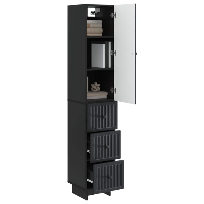 vidaXL - Kast - Set - 2 - st - Bewerkt - hout