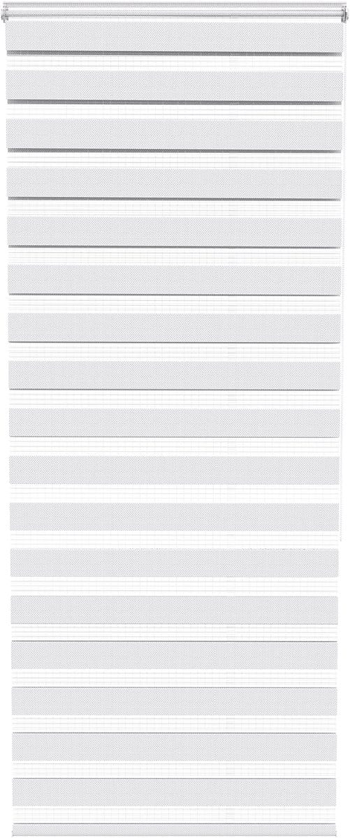 ACXIN Zebra Rollo Klemmfix - Zonder Boren - Lichtdoorlatend en Verduisterend - 90x220cm Wit