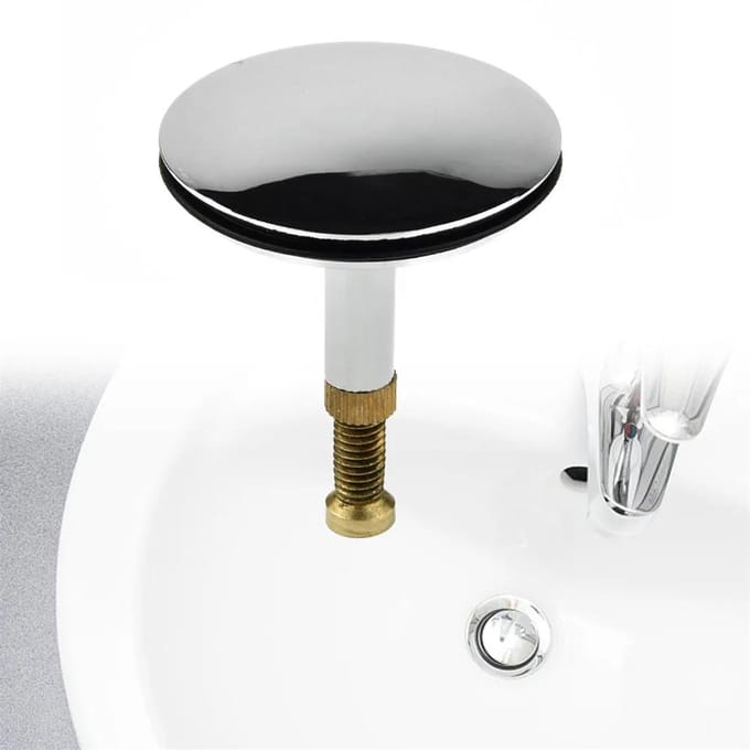 Nouveau Bouchon d'Étanchéité à l'Eau 43 mm Pour Bouchon de Vidange de Baignoire Bouchon de Bonde d'Évier de Salle de Bain white