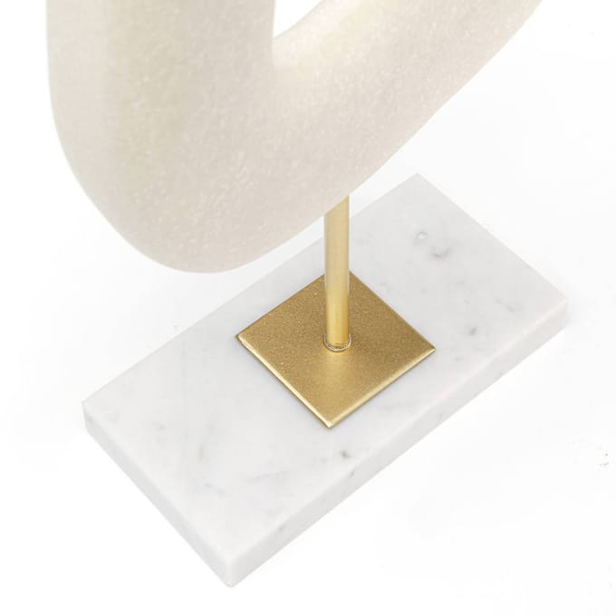 KARE Soft Shape decoratief object, hoge vorm, wit, gegoten steen