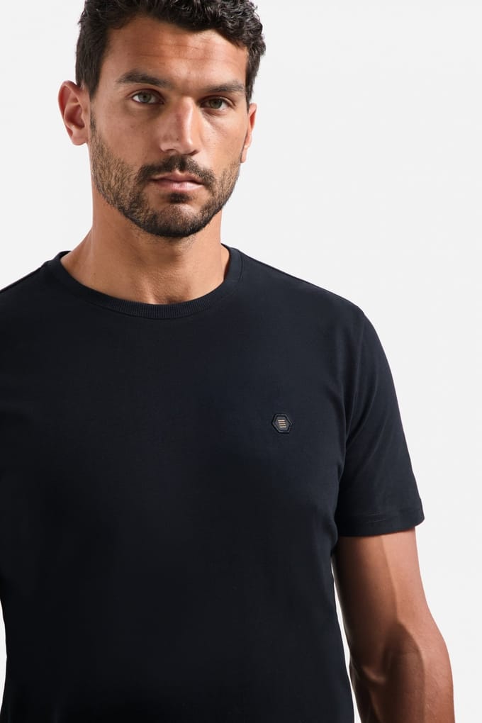No Excess T-shirt Crewneck Peached Black Größe: M | Basic T-Shirts Outlet | Herren | Schwarz
