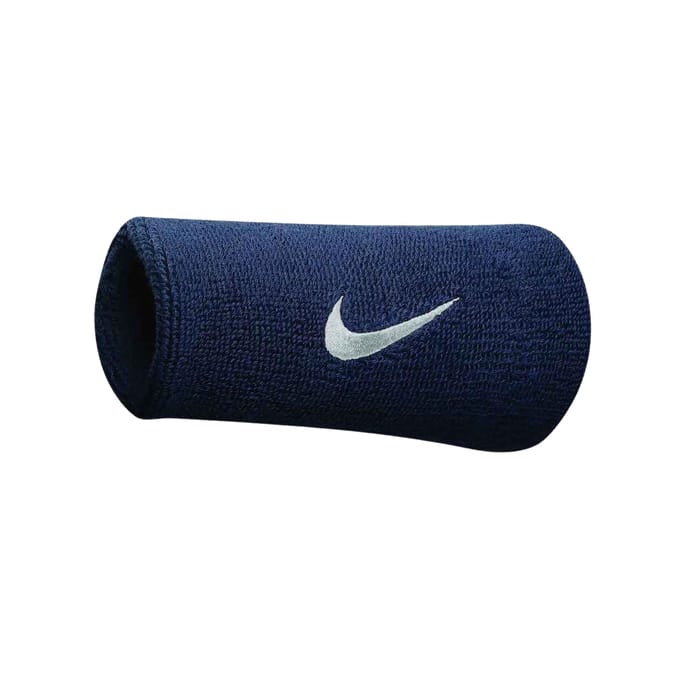 Nike Swoosh Doublewide Polsbanden - Accessoires - blauw donker - ONE