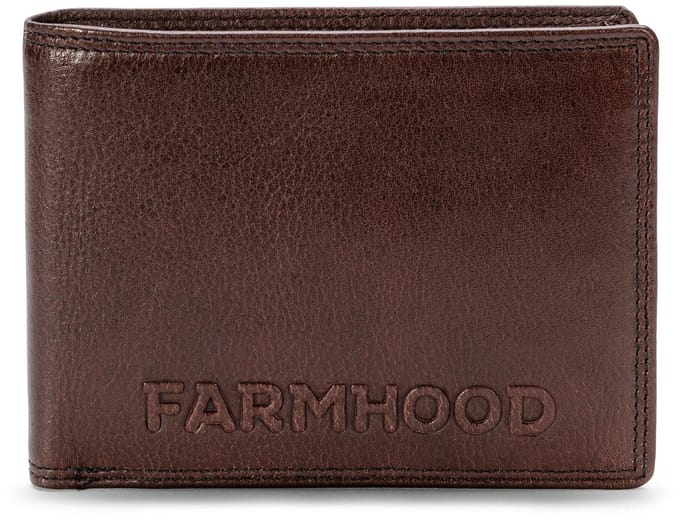 Farmhood Memphis Portemonnee RFID-bescherming Leder 12.5 cm - Jongens - Horizontaal - dark brown