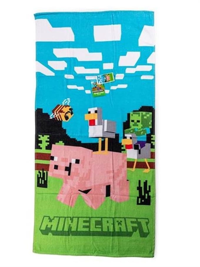 Minecraft Strandlaken - 70x140 cm - Multi
