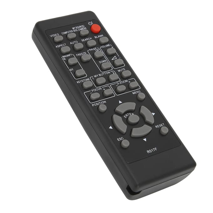 Afstandsbediening Geschikt voor Hitachi Projectoren R017F CPX2520 CPX253 CPX254 CPX2511 HCP2200X gray