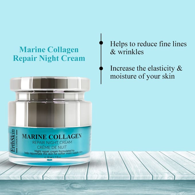 ErthSkin London Nachtcrème met zeecollageen 50