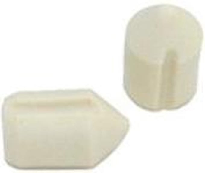 AANSLAGDOPJES PN1 RAL 9010 4 Stuks. Deltafix. voor de deur.