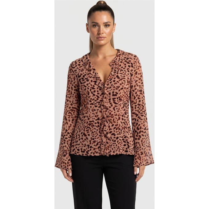 & Other Stories Solange Blouse Orange Maat: 32 | Longsleeves Outlet | Dames | Roze