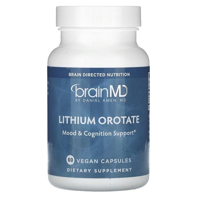 Orotate de Lithium, 5 mg, 60 Capsules Végétales