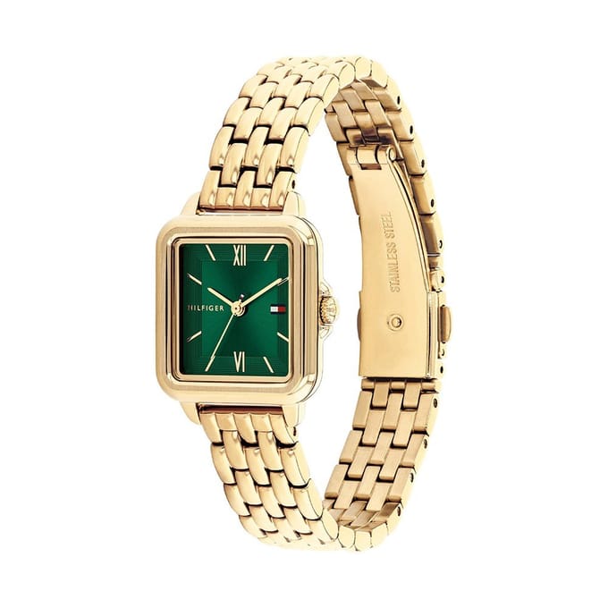 Tommy Hilfiger 1782858 Dames RVS Analoog Horloge goud