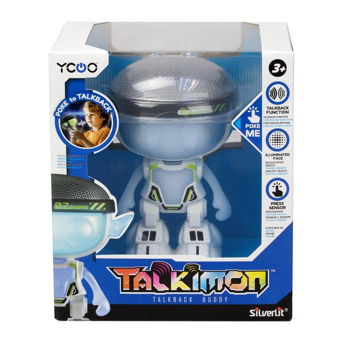 Robot Talkimon - Terugpratende squishy Robotvriend - LED gezicht en geluid